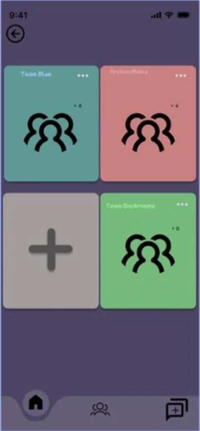 Prototypen i Figma: oversikt over team